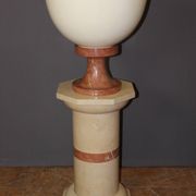 Colonne et sa vasque en marbre et céramique vers 1980
