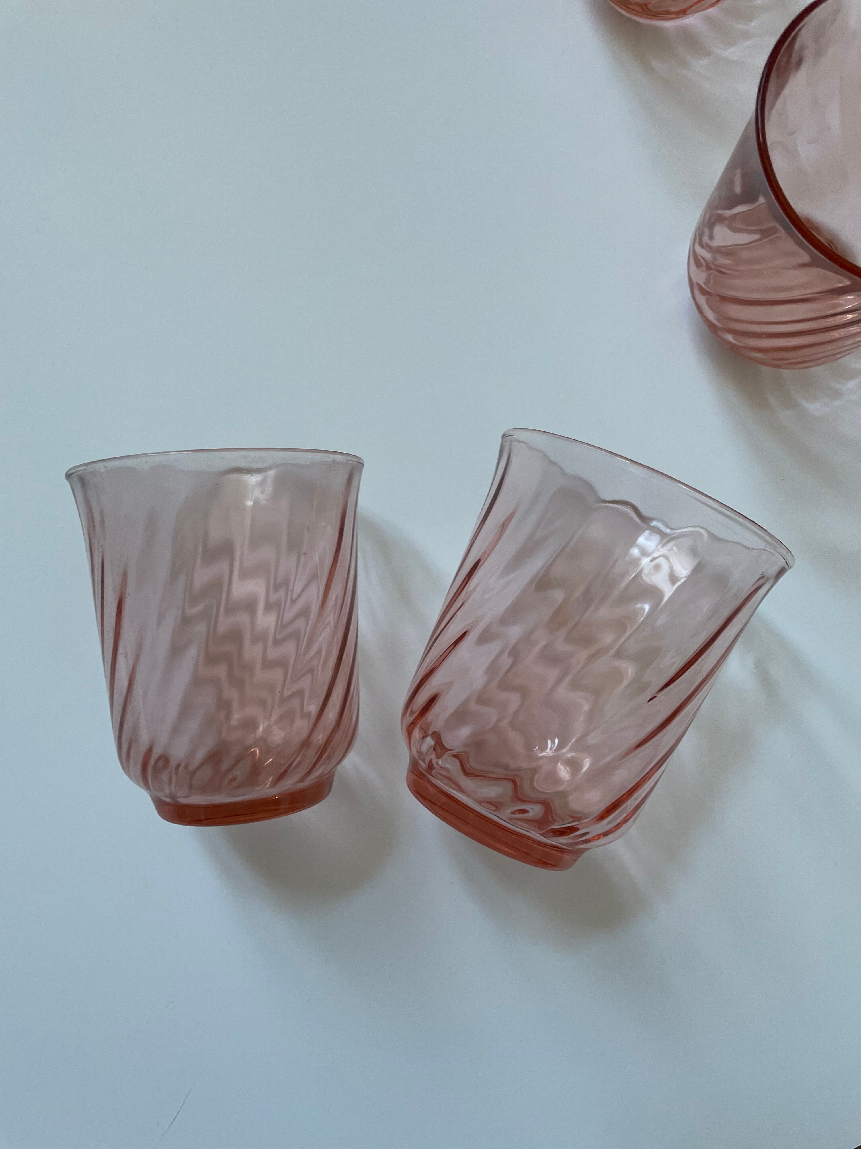5 Rosaline water glasses