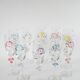 ensemble de 10 flûtes à champagne peintes à la main, fleurs en relief