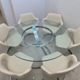 Euro Steel Furniture Idée 2000 Table and Chairs Set Boris Tabacoff