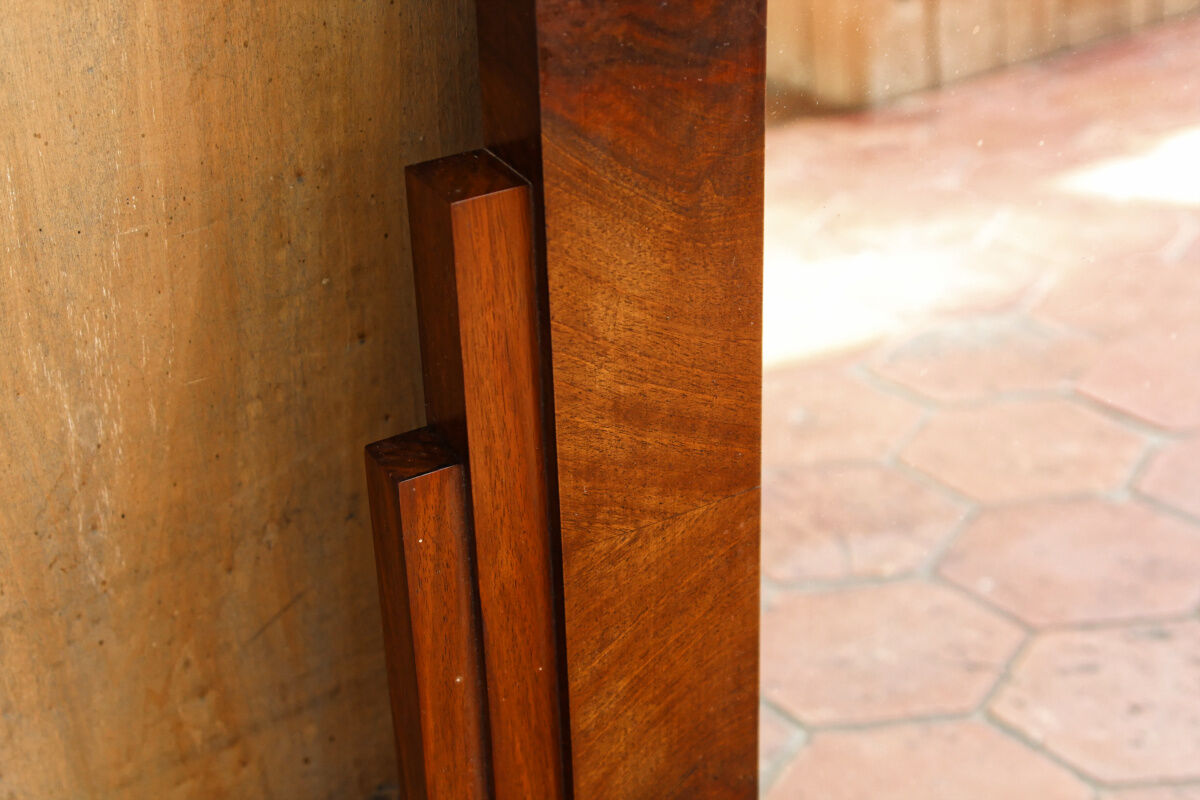 Art Deco trumeau mirror – rosewood