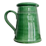 Green glazed terracotta pitcher