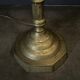 Oriental brass floor lamp from the early 20th century
