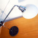 Lamp 70s chrome and opaline