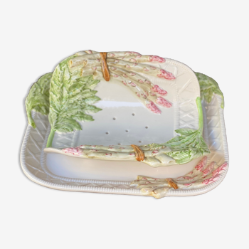 Asparagus rack dish in slip