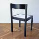 Ensemble de 6 chaises à manger noir et blanc du milieu du siècle