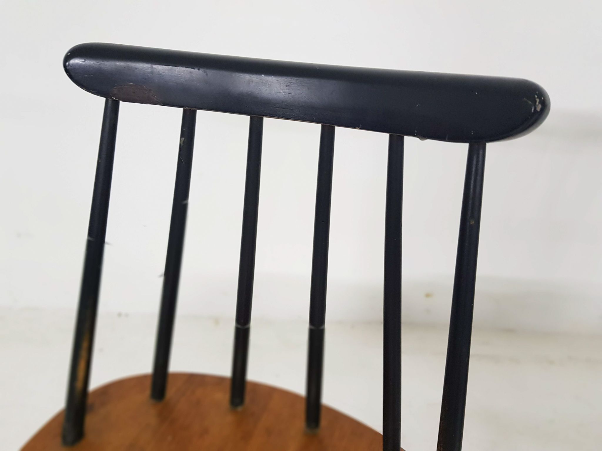 Set of four Ilmari Tapiovaara "Fanett" dining chairs for Edsby verken, Sweden 1960
