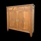 Art Deco buffet in raw and solid oak, 1935.