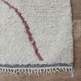 Handmade wool Berber rug 260 X 150 CM