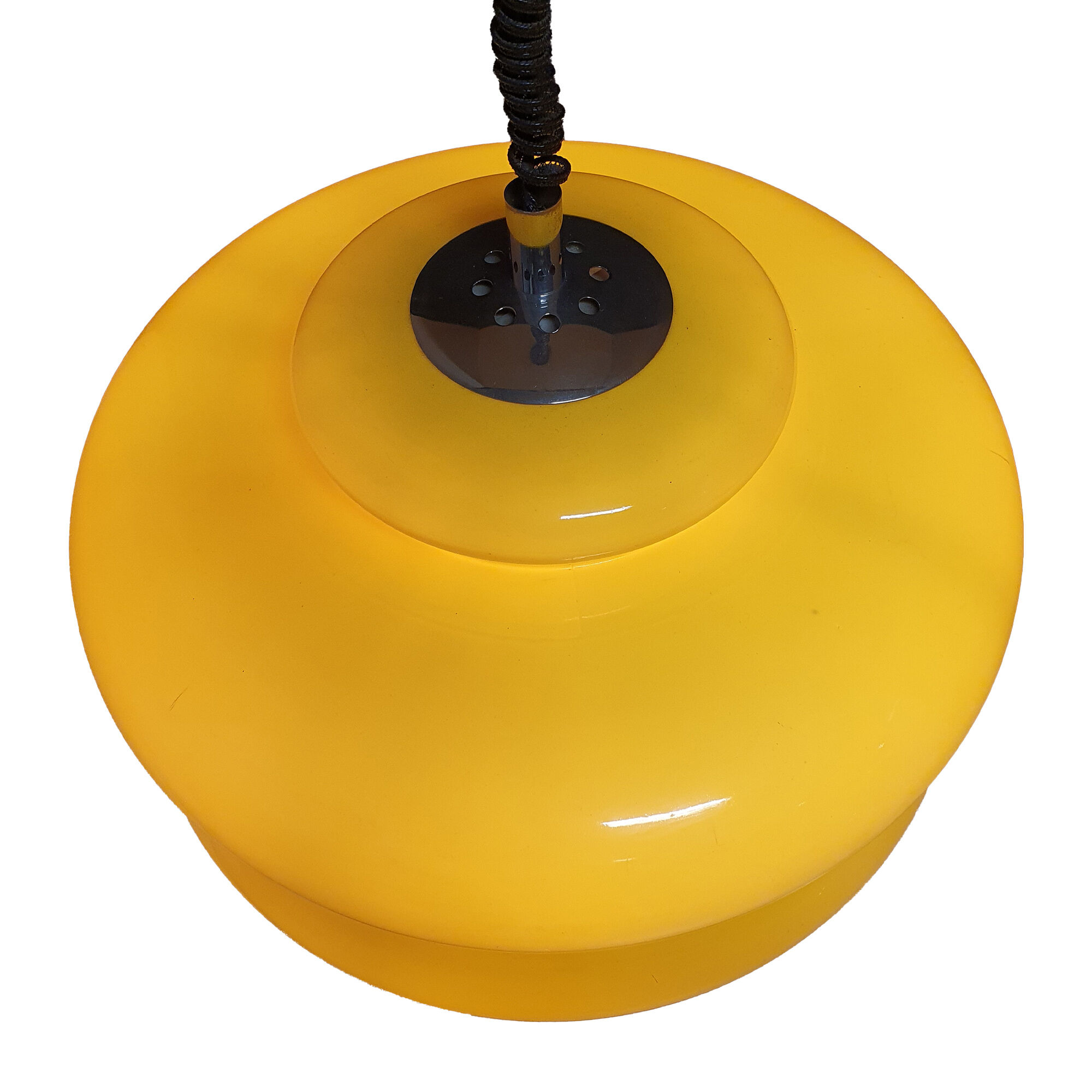 Yellow Spring Pendant Lamp for Brevettato