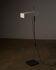 Lampadaire réglable à abat-jour perforé