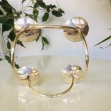 Danish chandelier in silver metal signed