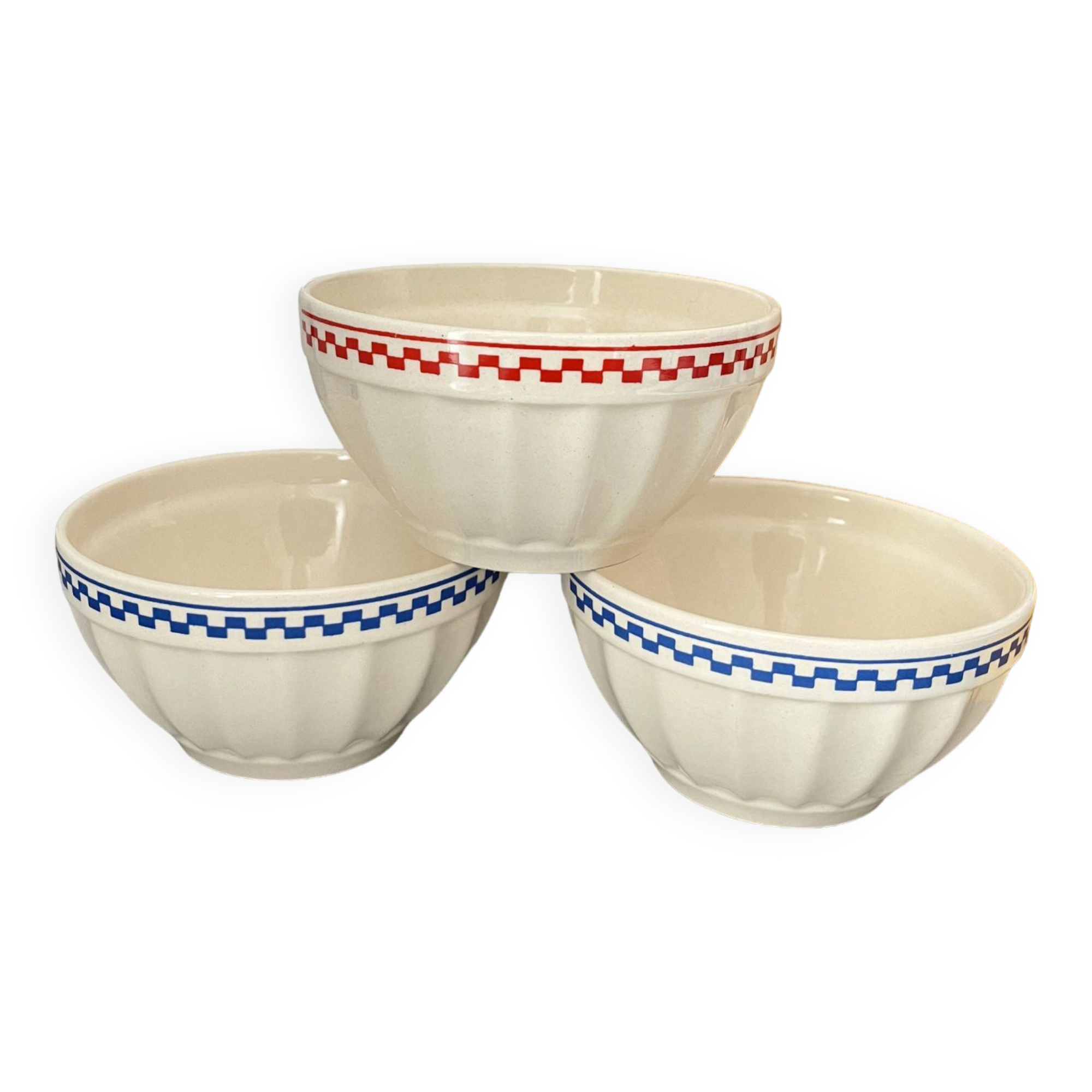 Old faceted bowls