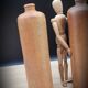 Trio de bouteilles en grès