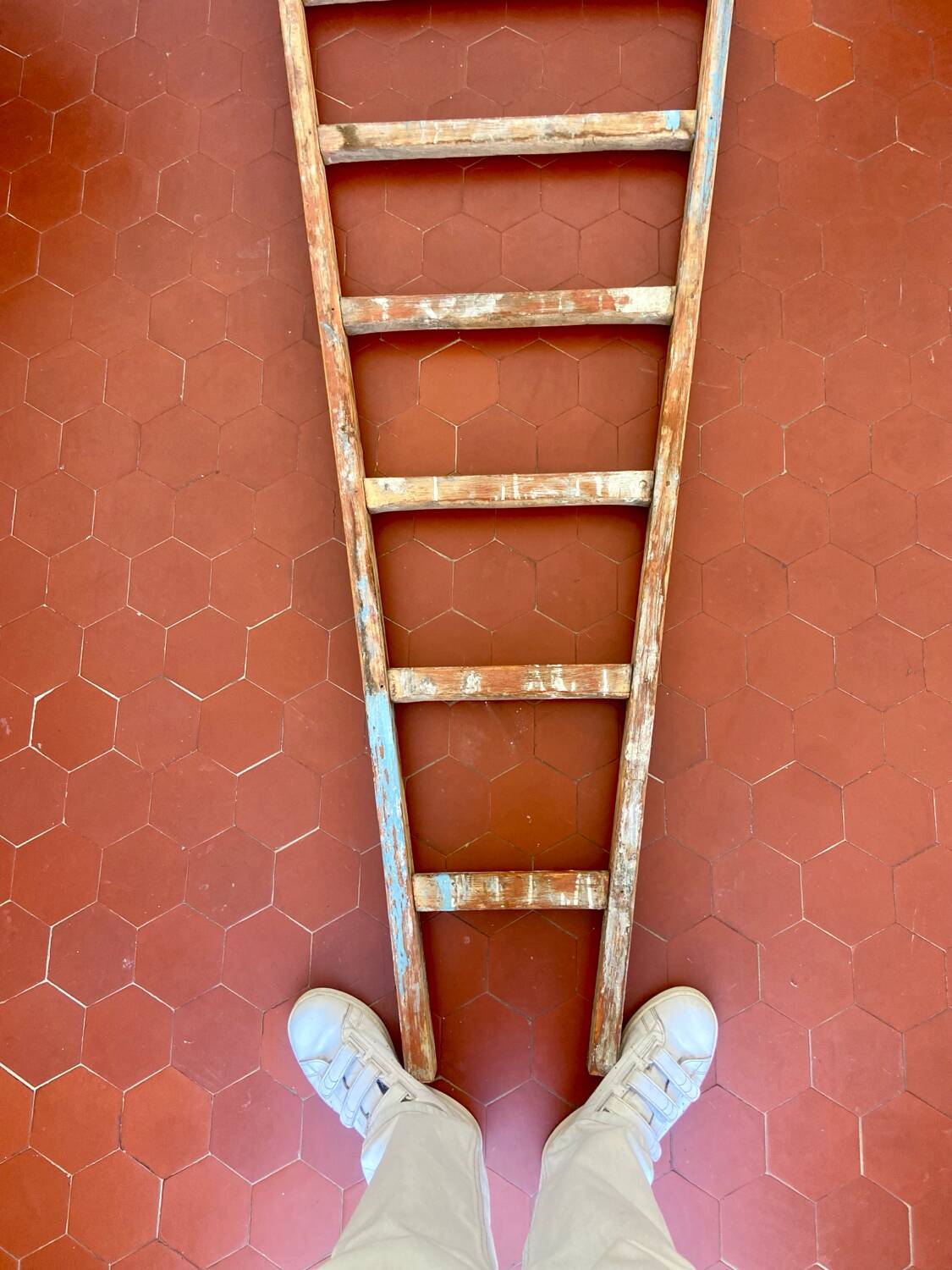 Vintage barn ladder