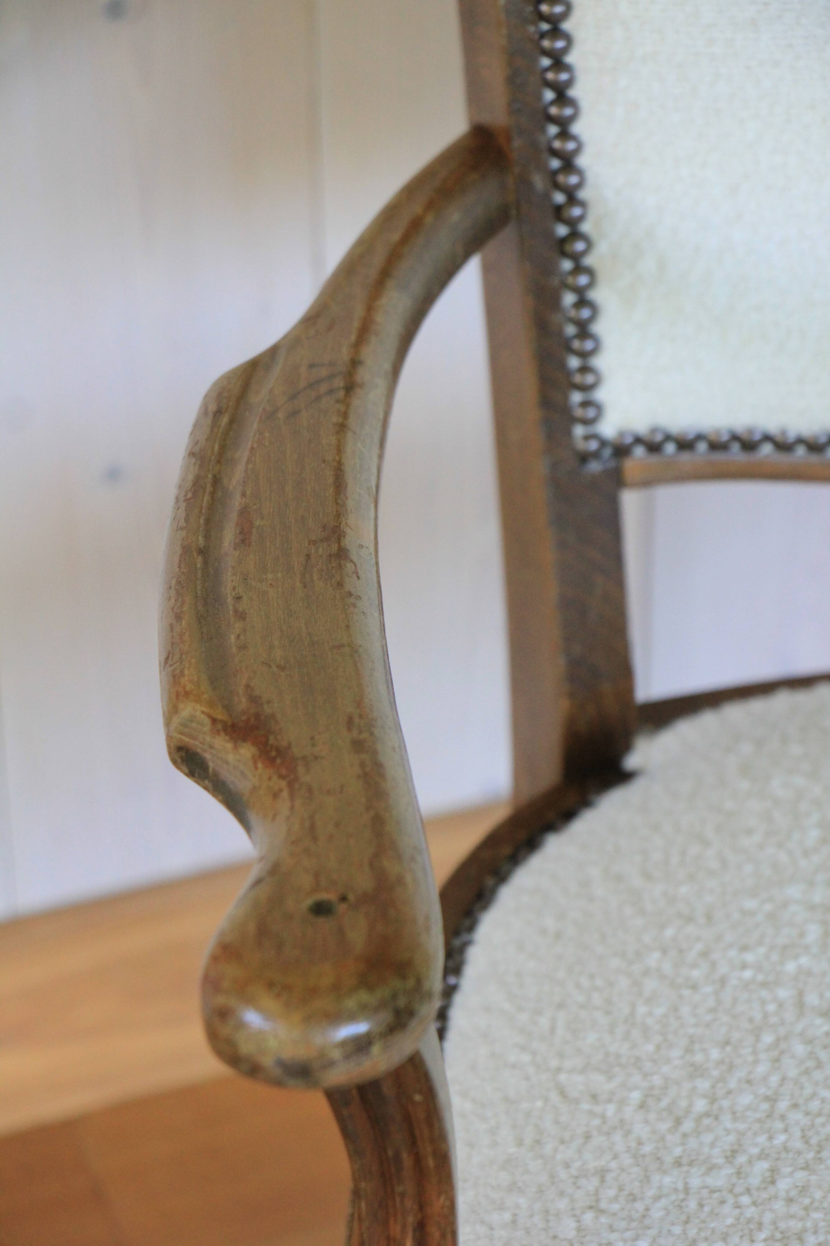 1950s bridge-style armchair