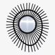 Rattan sun mirror