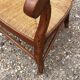 Rustic straw armchair