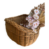 Wicker basket without handle