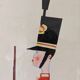 Mid-century modern swedish "The royal guard" vintage figurative watercolor & gouache painting