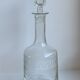 Antique decanter in engraved crystal 50s