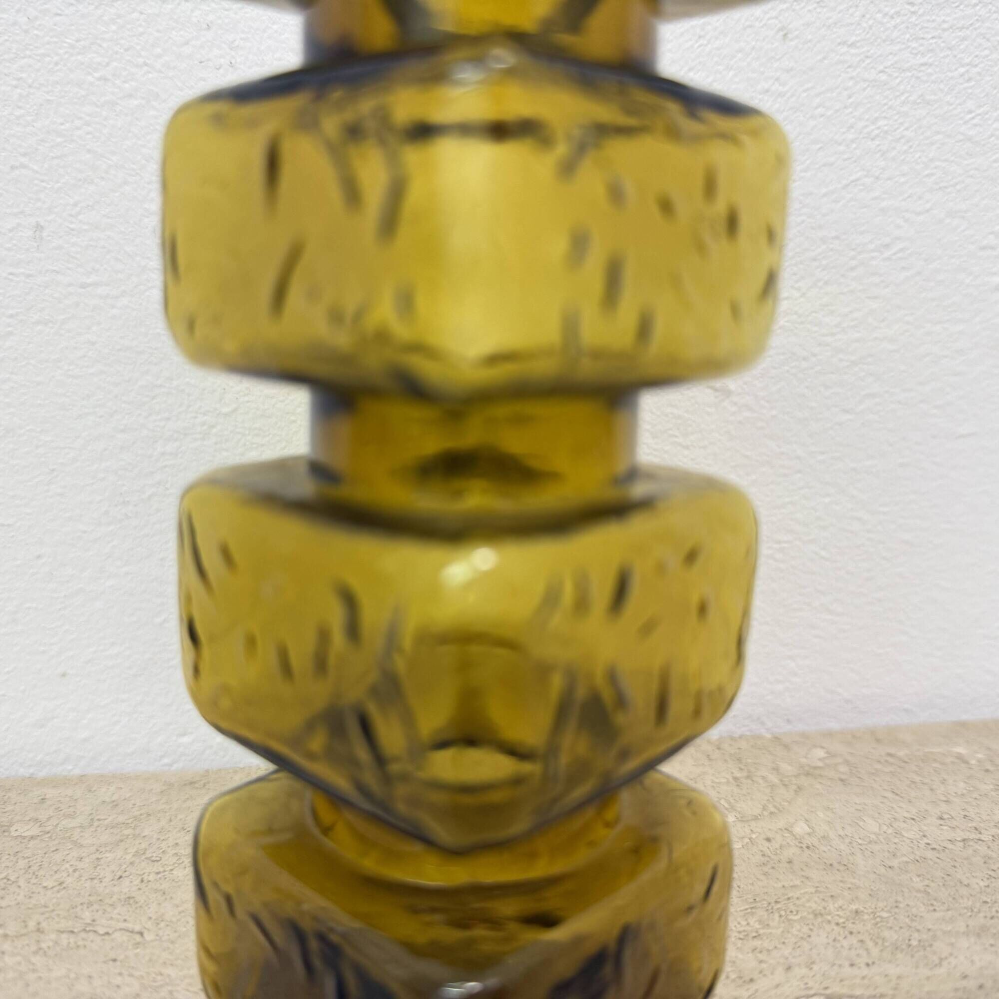 Pala glass vase by Helena Tynell for Riihimaki Glass Finland 1960’s