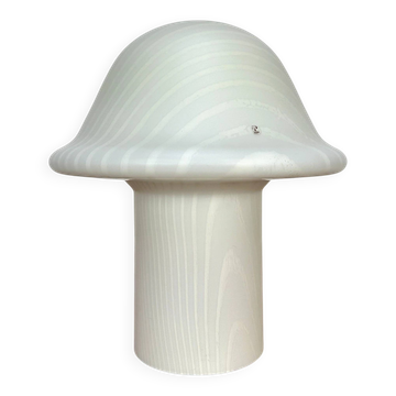 1970s Vintage Zebra Mushroom Glass Table Lamp by Peill & Putzler