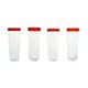 Set of four glasses, Italian design, 1970s, made in Italy