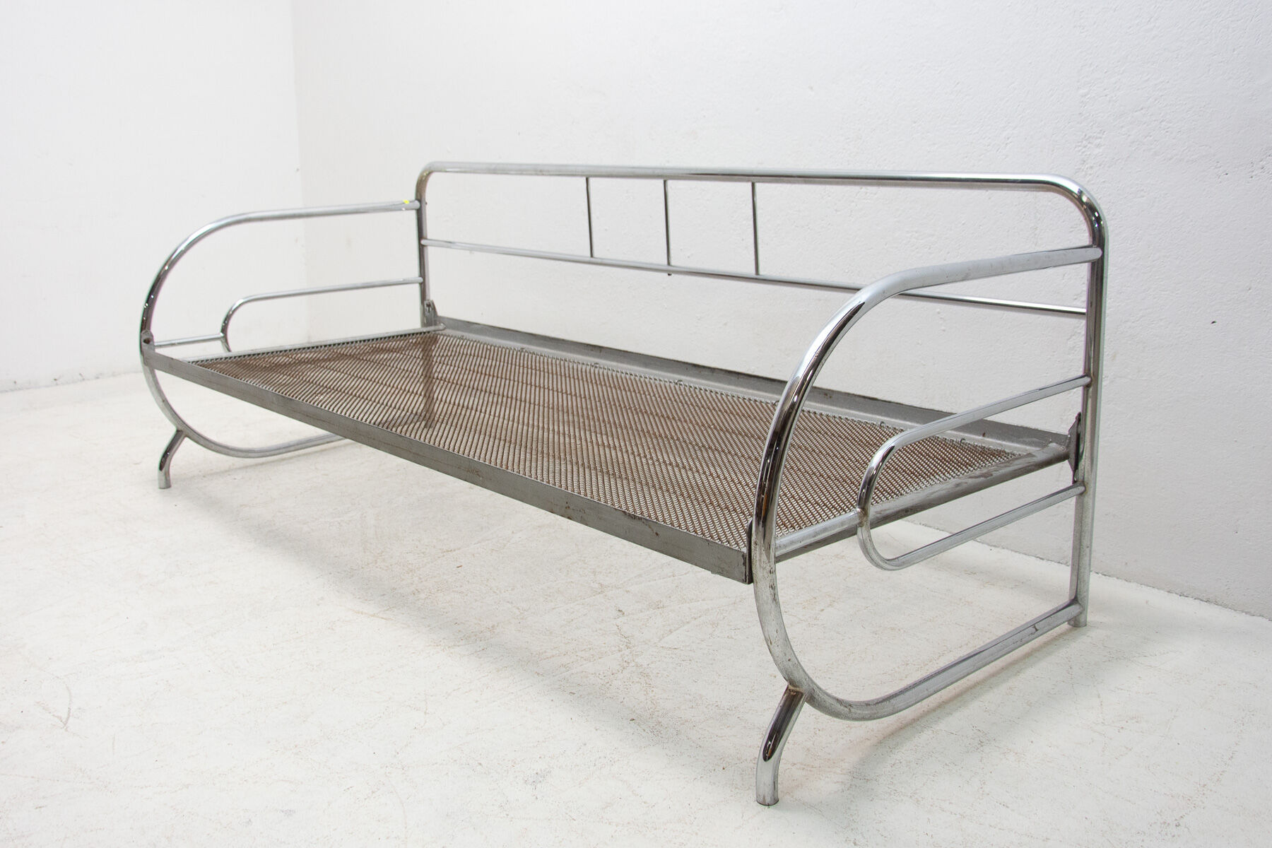 Chrome Bauhaus Sofa by Slezák Company, Bohemia, 1930 ´s