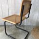 Chaise B32 noire hêtre