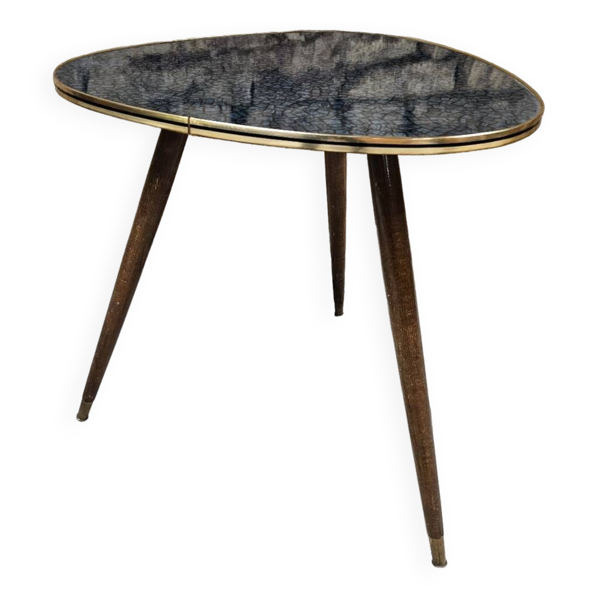 Table basse tripode 1960 vintage