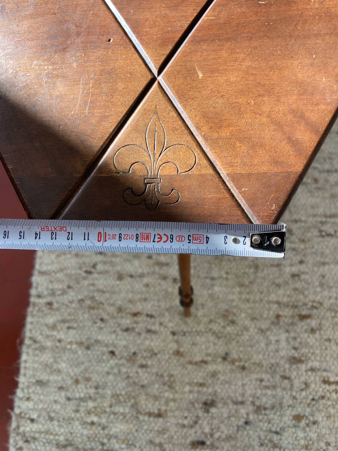 Old tripod side table