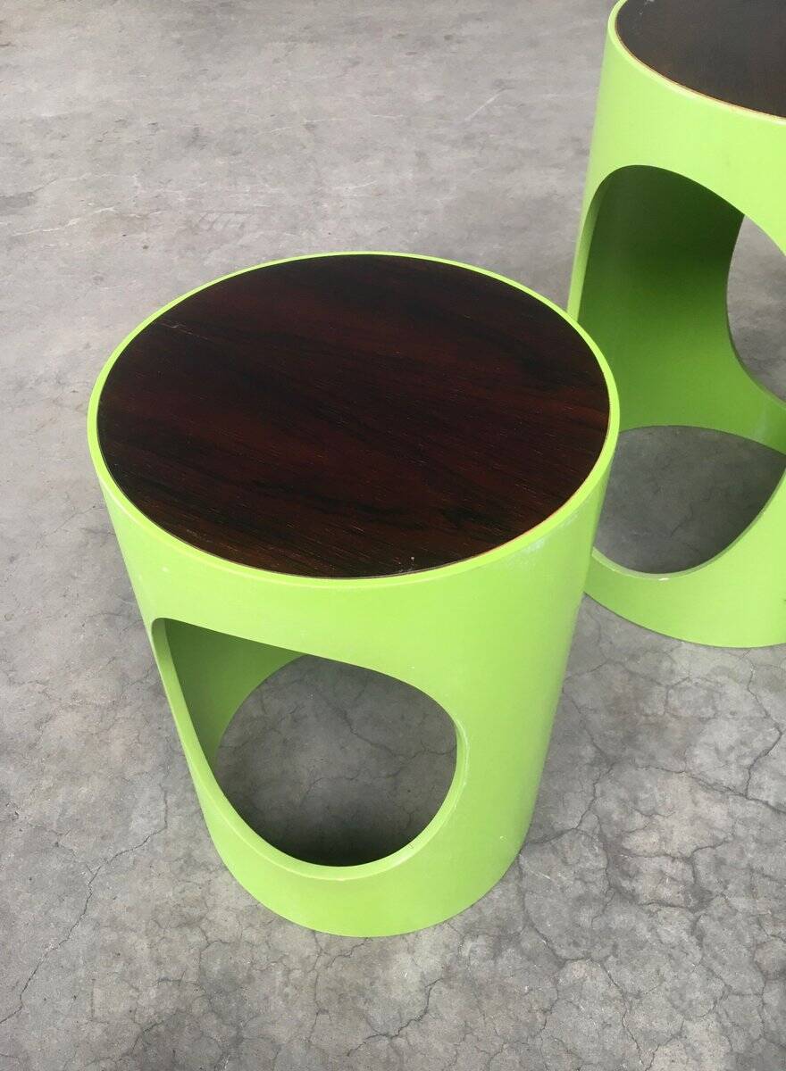 Mid-Century Modern Space Age Design Nesting Table Set by Opal, Germany, 1960s, Set of 3