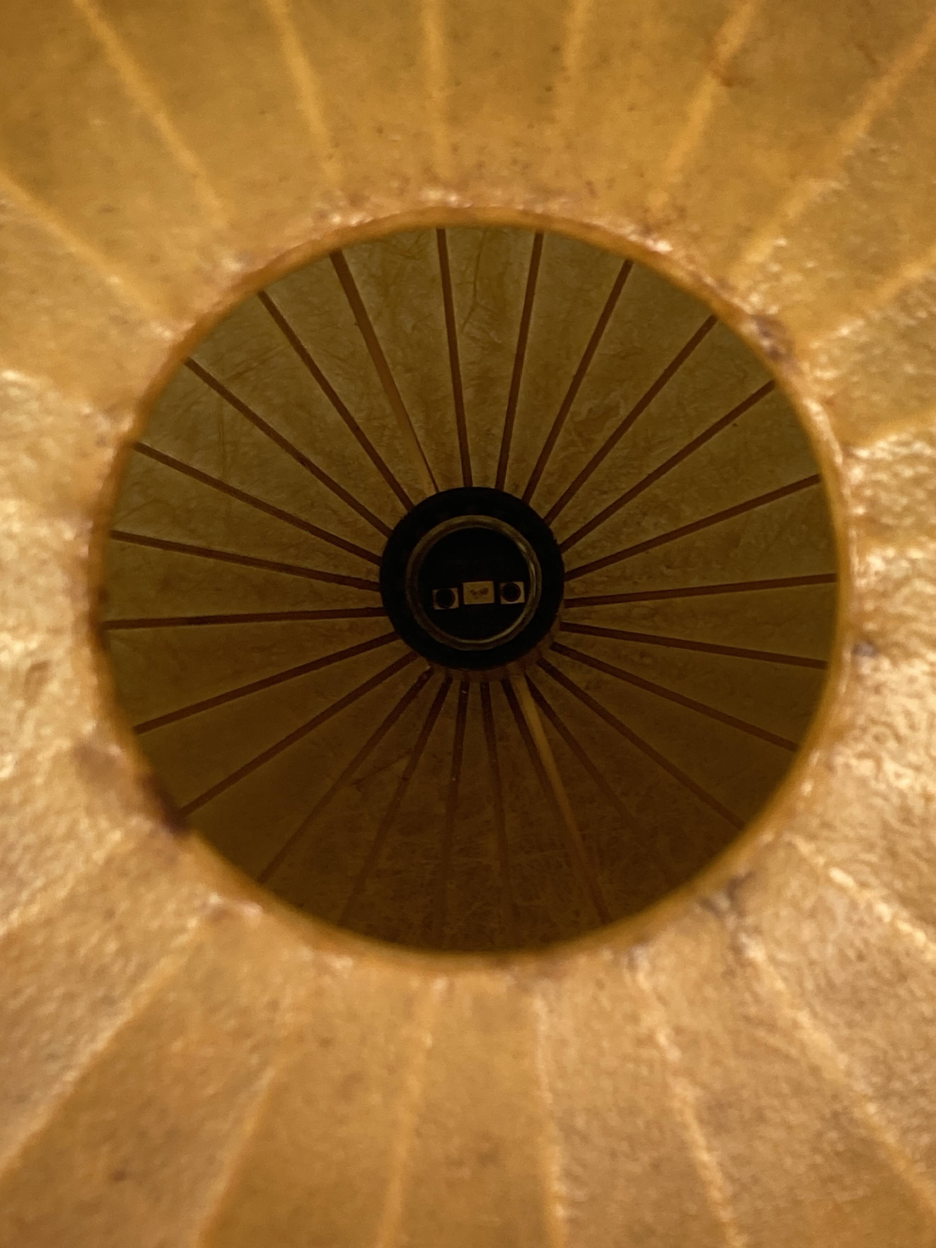 Suspension vintage cocon de l'ère spatiale, Italie 1960