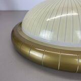round 36cm metal Gino Sarfatti Style wall Ceiling Light Flushmount, Italy 1950s