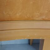 Side table bedside end of sofa in light wood art deco style