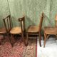 Set de 4 chaises bistrot vintage années 50