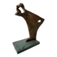 Sculpture Contemporaine Bronze Massif Proue Bateau et Sirène Signée ORTIZ