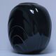 Black ceramic vase design 80 stamped
