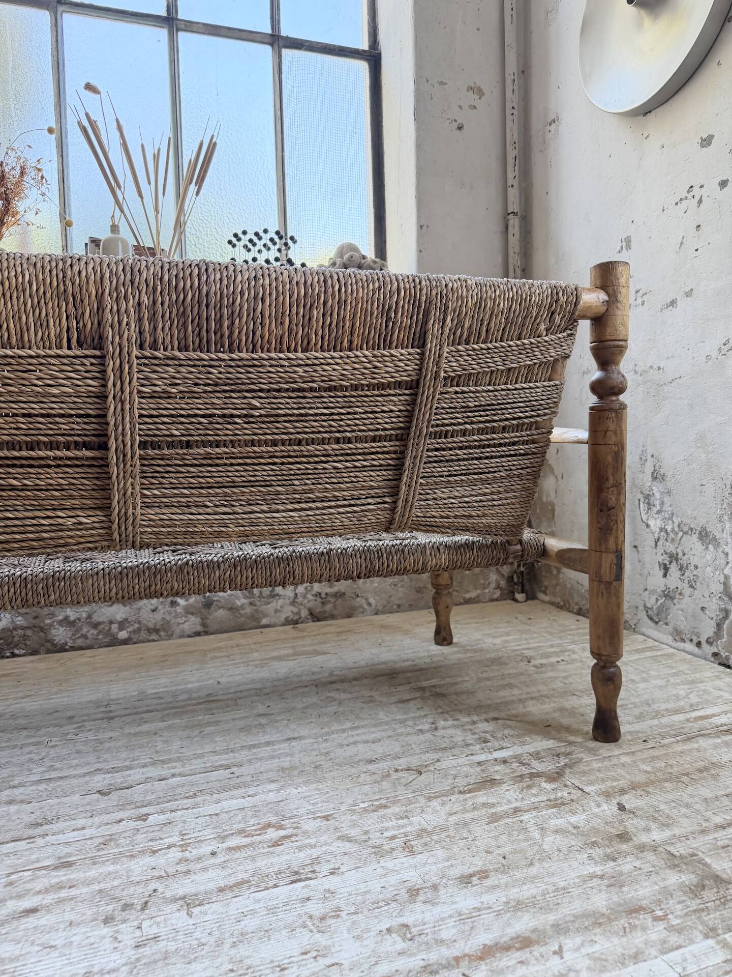 Audoux and Minet cord bench