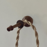 Pair of Art Deco lamps with boxwood hooks