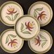 10 Longchamp dessert plates, floral model