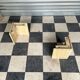 Vintage travertine coffee table