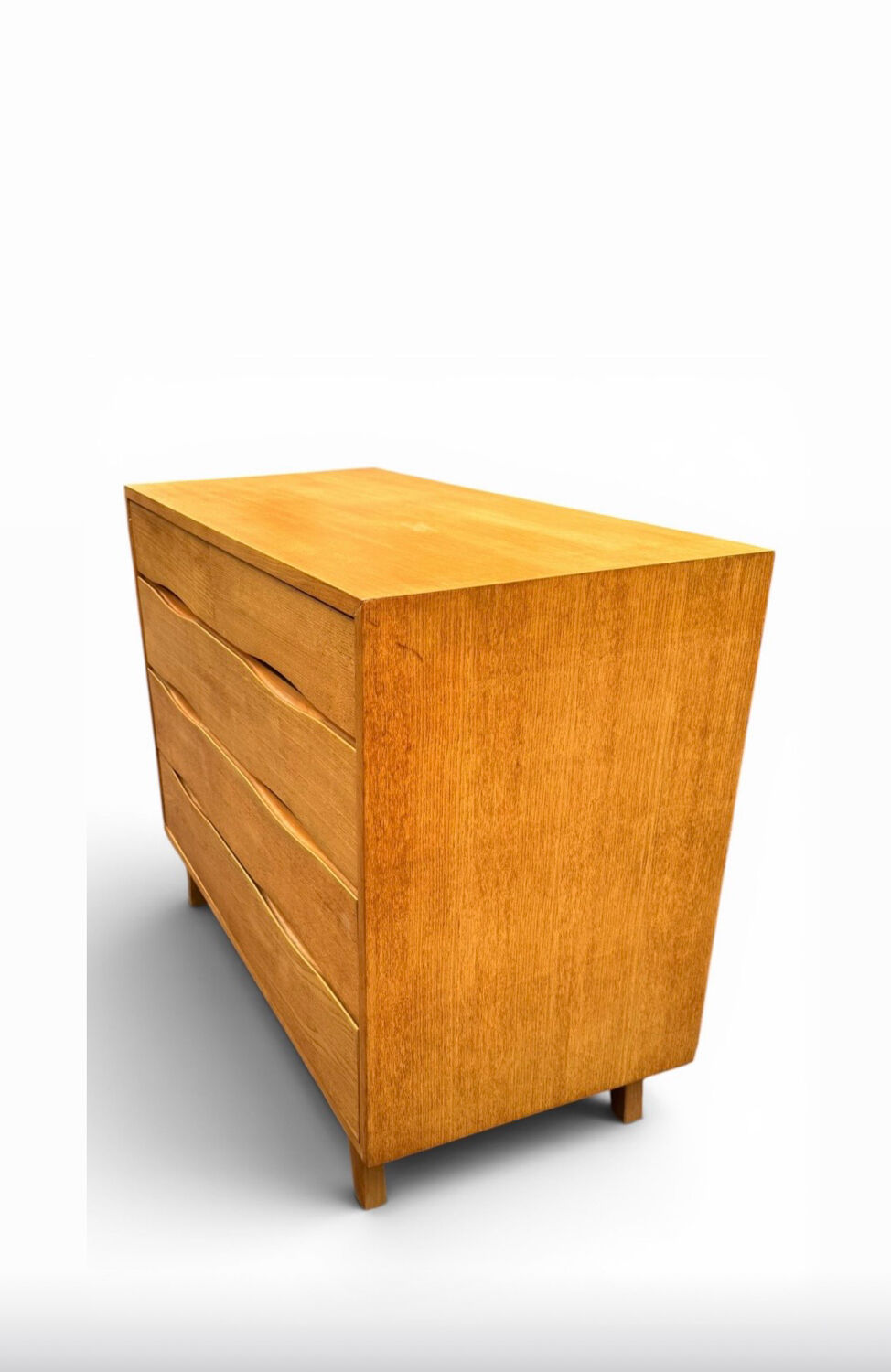Scandinavian design chest of drawers in light teak – attributed to Arne Vodder – year