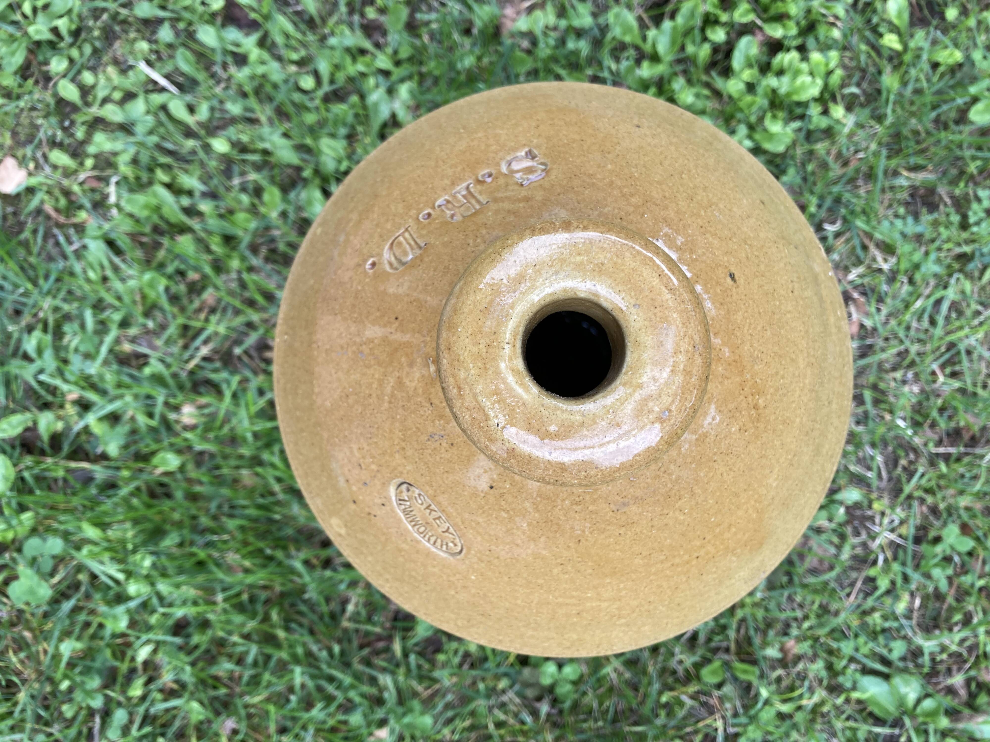 Large glazed stoneware bottle -SRD Skey Tamworth - Rum jug