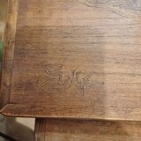 Set of nesting tables "Emile Gallé" Art Nouveau period, Breton landscape