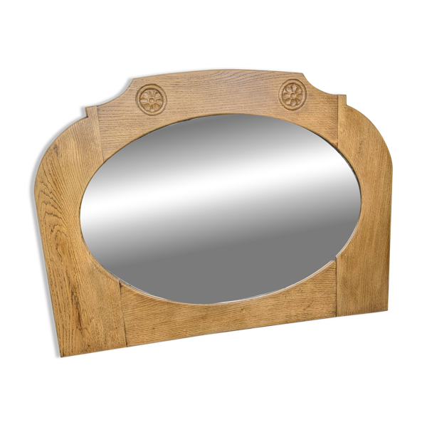 Miroir en chêne sculpté - Années 30