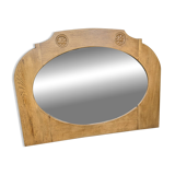 Carved oak mirror - 1930s