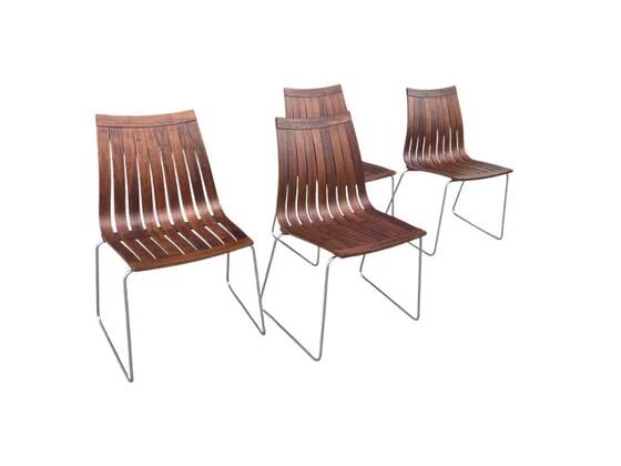 Ensemble de repas Tønnestav par Kjell Richardsen pour Tynes Møbelfabrikk, Norvège, années 1960