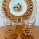 Ensemble de 6 verres vintage style Art déco